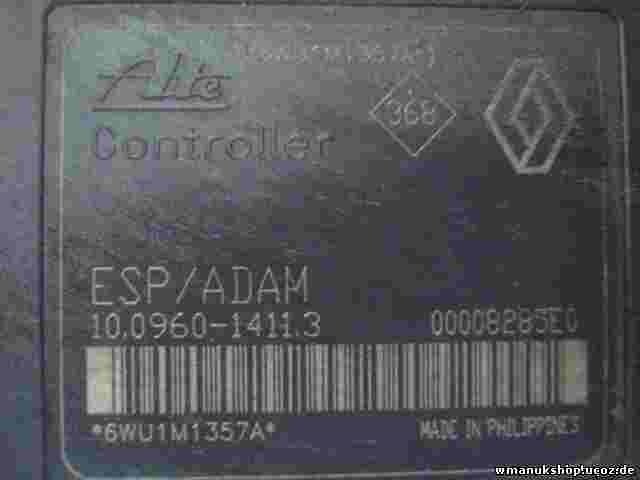 Unidad hidráulica del ABS Renault Laguana 2 8200053423C P5CT2AAY2 10020600154