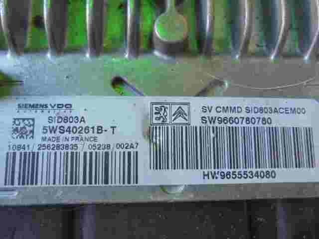 Centralita Peugeot Citroen SID803A SW9660780780 HW9655534080 SIEMENS 5WS40261B-T