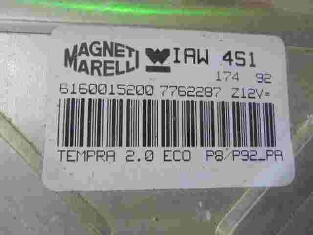 Centralita Fiat Tempra 2.0 ECO 6160015200 MAGNETI MARELLI IAW4S1 7762287 Z12V