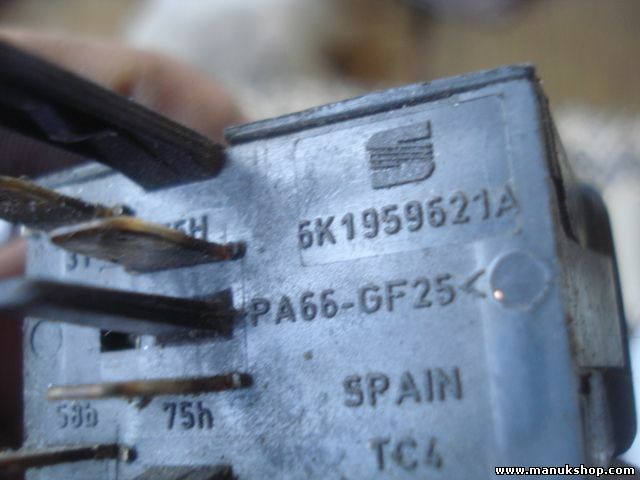 Interruptor Luneta Trasera Desempañador Seat Arosa Ibiza 6K1959621A