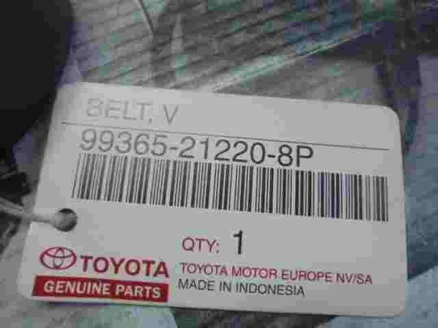Cintura a costine a V Toyota Avensis Lexus 99365212208P 99365-21220-8P