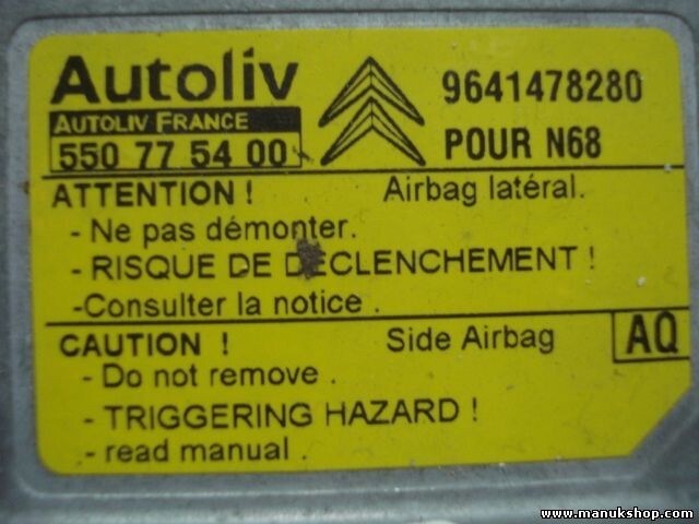 Sensor de impacto de airbag Citroen Xsara (AQ) 9641478280 AUTOLIV 550775400