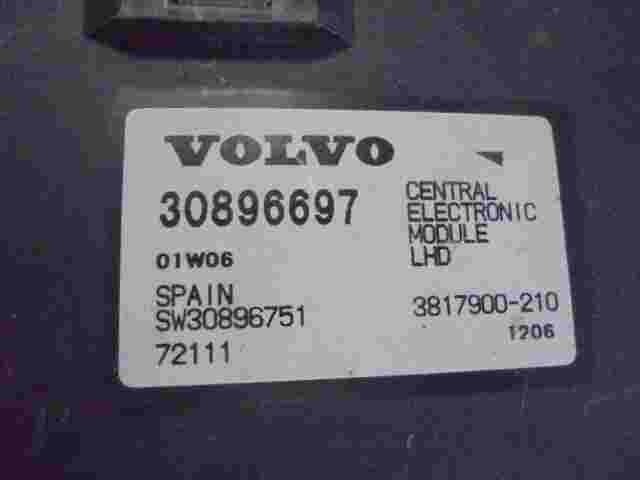 Central Módulo electrónico Volvo S40 01W06 30896697 SW30896751 3817900210