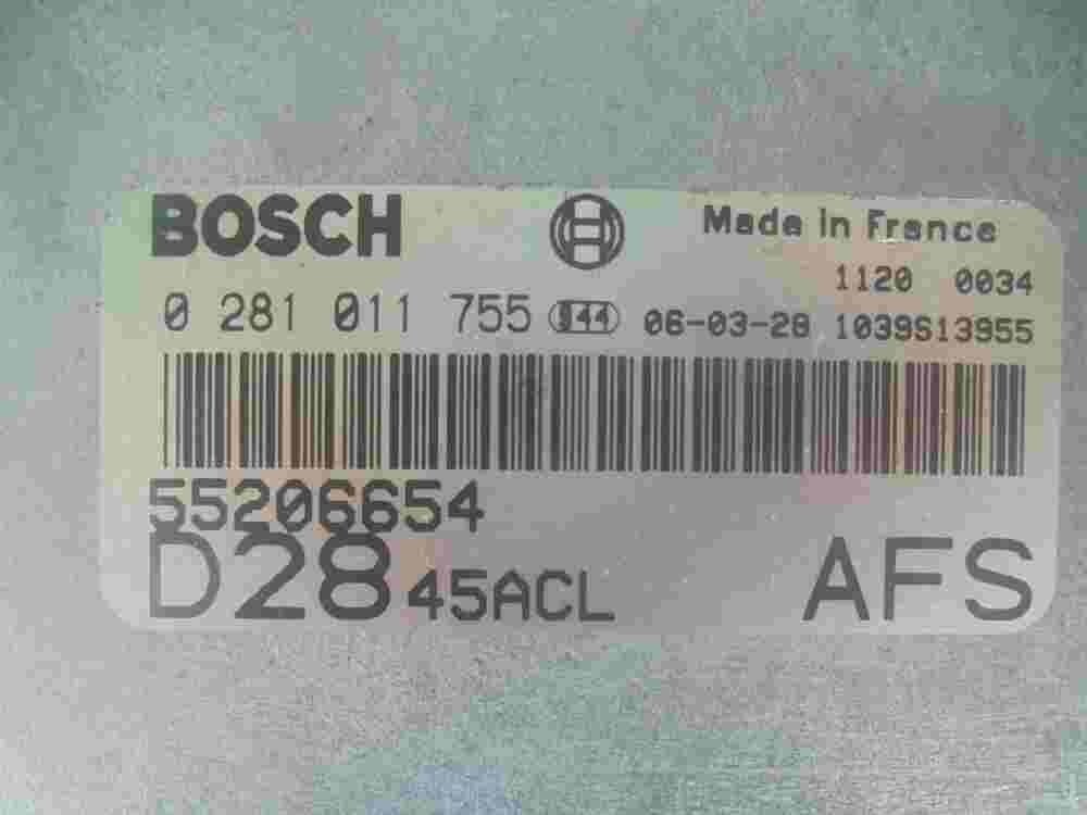 Centralita del motor Fiat Ducato 2.8 Peugeot Boxer Citroen Jumper 55206654