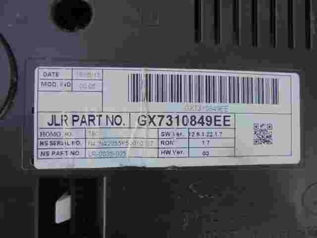 Cuadro de instrumentos Jaguar XE GX7310849EE LR0035005 N42N42055F50010357