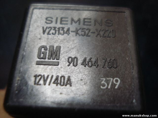 Relé Opel Tigra A Corsa B Astra G Vectra B Caravan 90464760 V23134K52X220