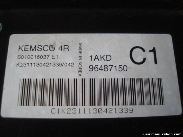 Centralita Daewoo Chevrolet Tacuma S010016037 E1 S010016037E1 96487150 1AKDC1