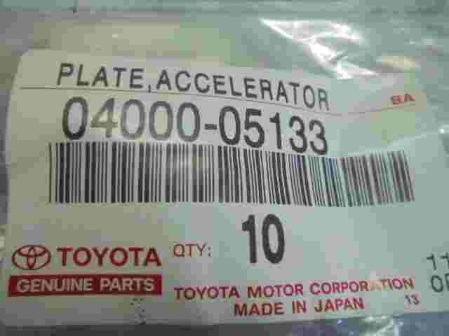 Plate Accelerator Toyota Lexus 0400005133 04000-05133