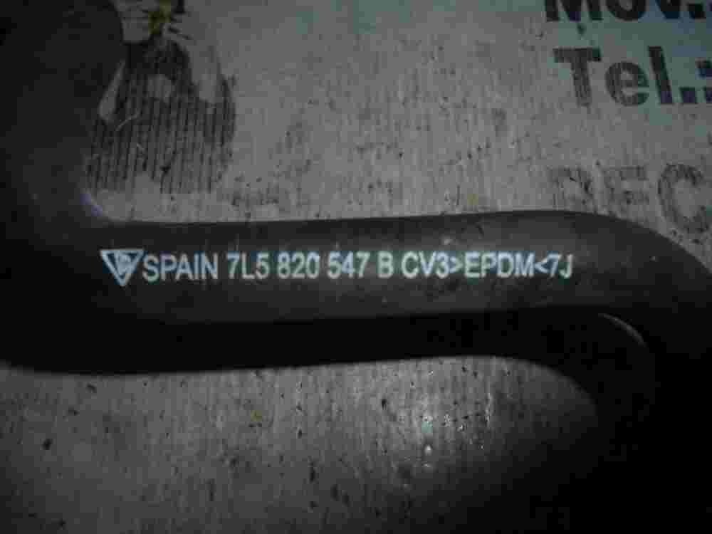 Manguera de refrigerante Porsche Cayenne 7L5820547B 7L5 820 547 B CV3 EPDM 7J