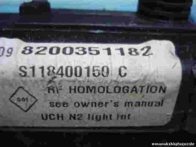 Caja de fusibles de relé Renault Megane H2 8200351182 8200411355 S118400150C