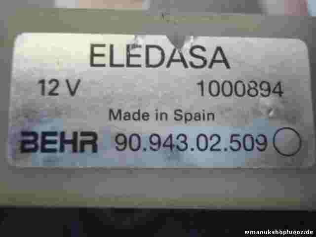 Relé Fiat Ulysse Citroen C8 Peugeot 807 Lancia Phedra 9094302509 BEHR 1000894