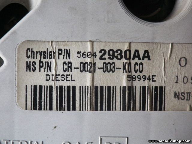 Cuadro de instrumentos Jeep 56042930AA CR-0021-003K0C0 CR0021003K0C0 58994E