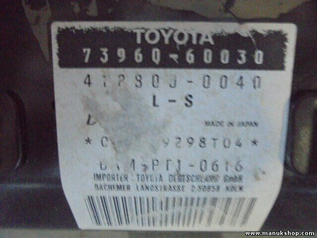 Airbag del pasajero Toyota 7396060030 DENSO BAMPT10616 BAM PT1 0616 BAM-PT1-0616