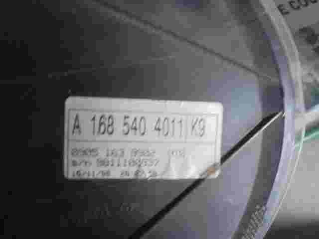 Esferas del cuadro instrumentos Mercedes-Benz W168 A1685404011 K9 09051639902
