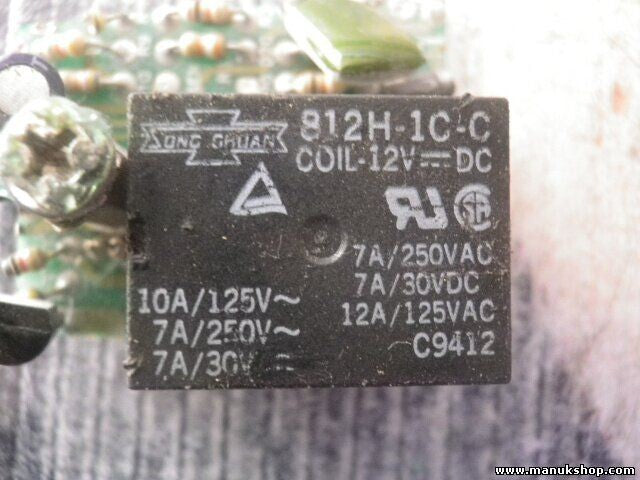 Relé 812H1CC 812H-1C-C 812H 1C C 12V-DC 7A/250VAC 7A/30VDC 12A/125VAC C9412