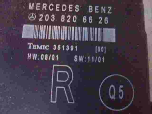 Unità di controllo porta Mercedes W210 W208 2038206626 Q5 TEMIC 351391