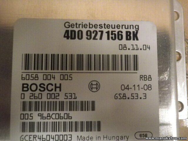 Controller di trasmissione Audi 4D0927156BK BOSCH 0260002531 4DO927156BK