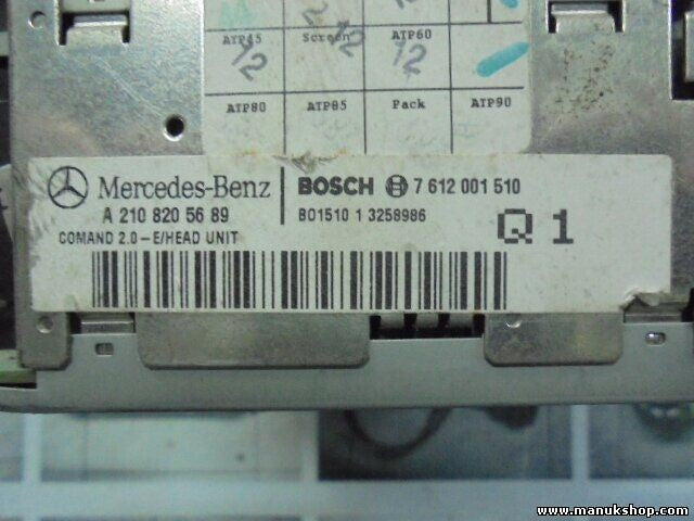 Navegación de la pantalla Mercedes-Benz W210 S210 ML W163 A2108205689 8618001287