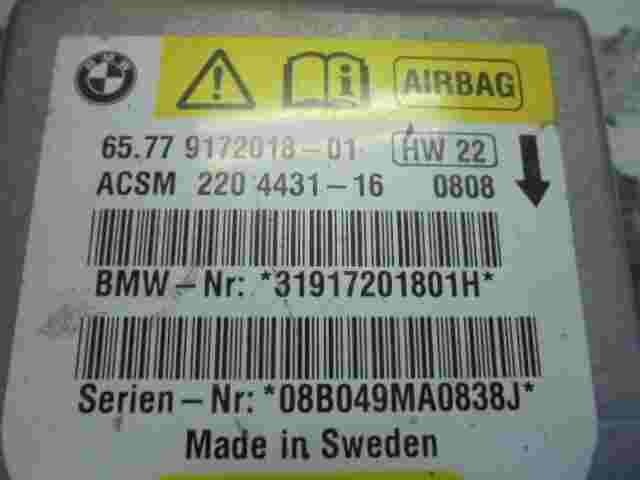 Sensore di impatto airbag BMW 5 E60 E61 657791701 220443116 3191201801H