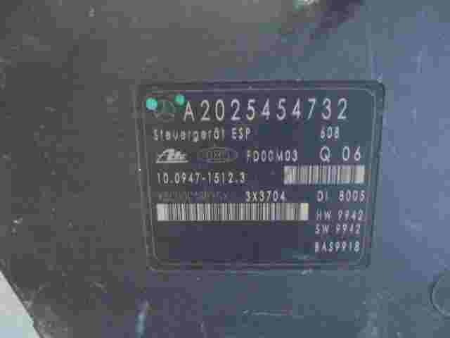 Unidad hidráulica del ABS Mercedes W202 A0034318212 Q06 A2025454732 10094715123
