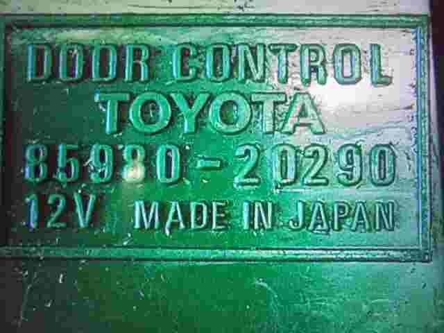 Receptor control de la puerta Toyota Yaris Verso Celica 8598020290 85980-20290