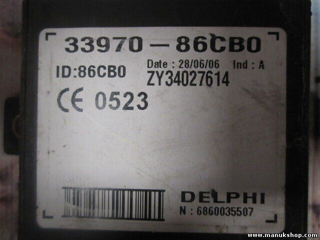Control de la unidad de alarma inmovilizador módulo Suzuki 3397086CB0 ZY34027614