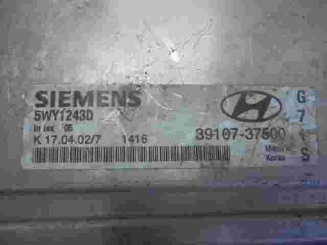 Centralita Hyundai Santa Fe 2.7 3910737500 39107-37500 SIEMENS 5WY1243D indic...