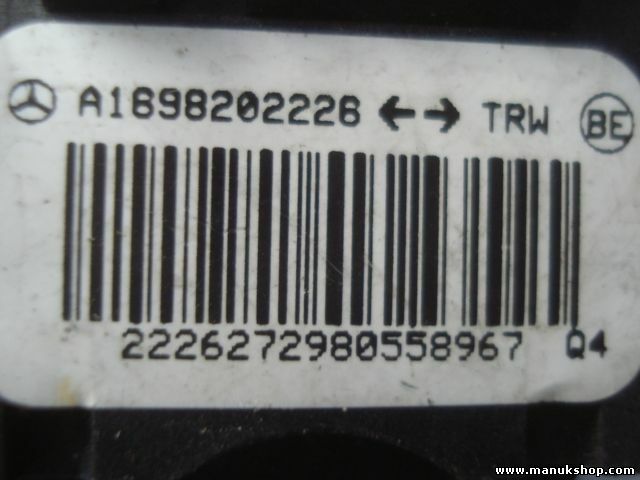 Sensor choque dispositivo de disparo Mercedes-Benz W169 W245 A1698202226