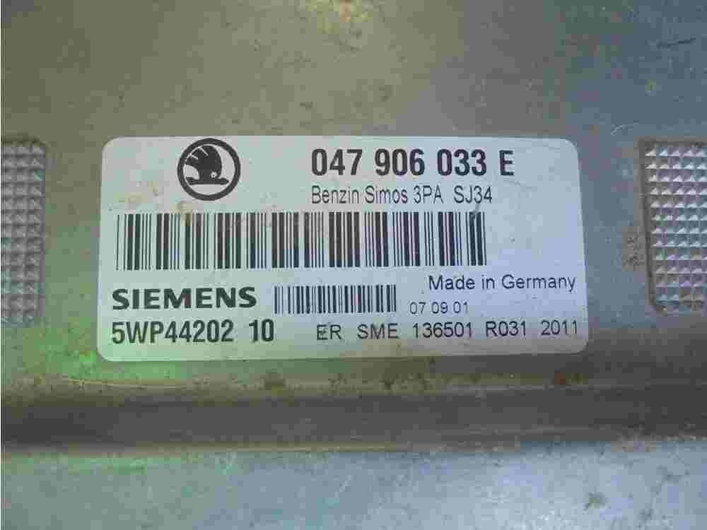 Centralita Skoda Fabia 047906033E 047 906 033 E SIEMENS 5WP4420210 5WP44202 10