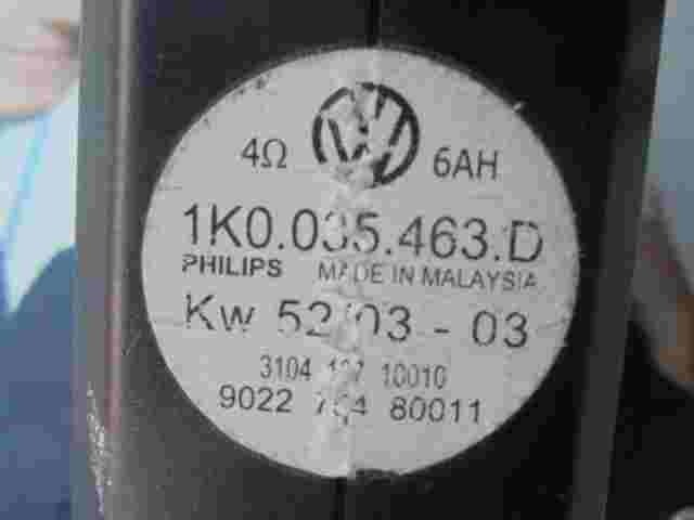 Radio interruptor de control VW Golf 1K0035463D 1KO035463D PHILIPS 902275480011