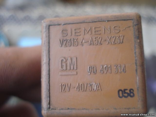 Relé Opel Omega B Astra Vectra A B Corsa GM 90491314 90 491 314 V23134-A52-X237