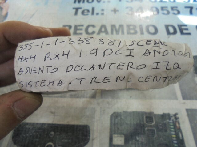 Asiento delantero izquierdo Renault Scenic 5103838B 5103838 B 355-1-1 338 381