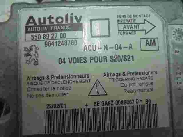Airbag Centralita Peugeot 106 Citroen Saxo (AM) 9641248780 550892700