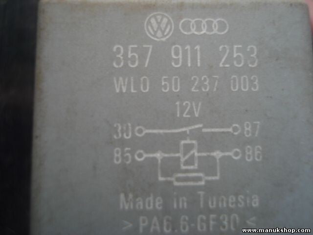 Resplandor relé enchufe Audi VW Sharan Golf Passat Nr.103 357911253 WL050237003