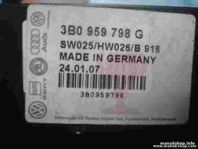 Controlador Confort VW Volkswagen 3B0959798G