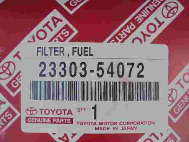 Filtro de combustible Toyota Coaster Dyna Optimo 2330354072 23303-54072 23303