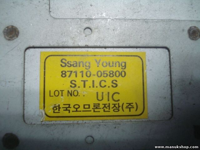 Controlador cierre centralizado SsangYong Musso STICS 87110 05800 8711005800