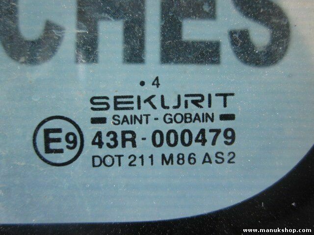 Triángulo Cristal de la puerta trasero izquierdo Suzuki Vitara 2 43R000479