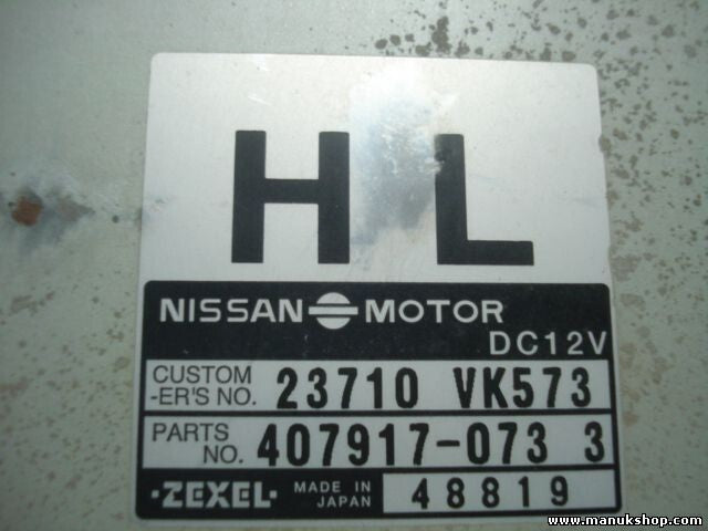 Centralita del motor Nissan 23710VK573 4079170733 ZEXEL 48416