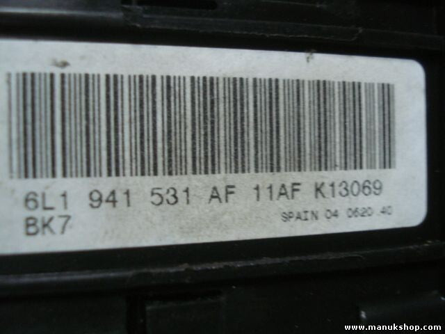 Conmutador de luces Seat Ibiza 6L1 941 531 AF 6L1941531AF 11AF K3365G