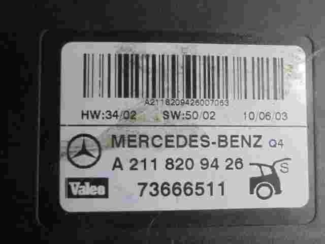 Controller chiusura centralizzata Mercedes E W211 A2118209426 Q4 VALEO 73666511