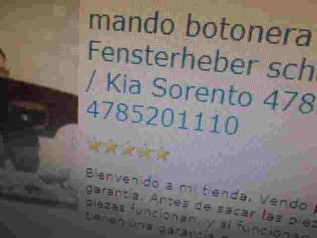 Tapa del interruptor de ventana Kia Sorento 4785201110 478520-1110