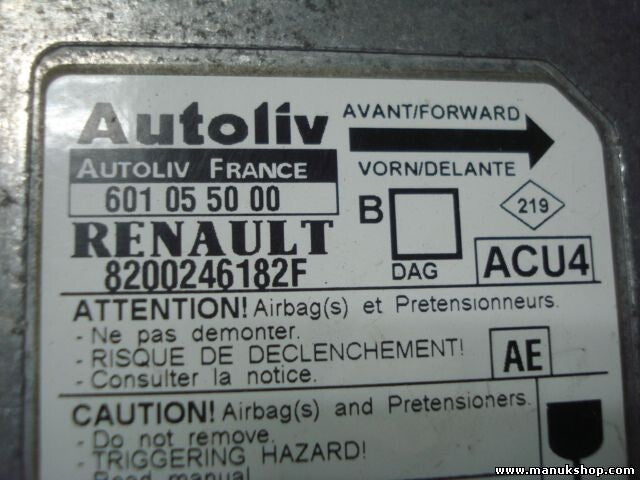 Sensor de impacto de airbag Renault Megane II 2003-2009 601055000 8200246182F