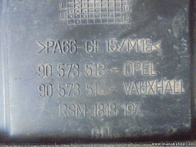 Cubierta del motor Opel Frontera B 6B_ 2.2 DTi 90573513 90573514 PA66GF15M15