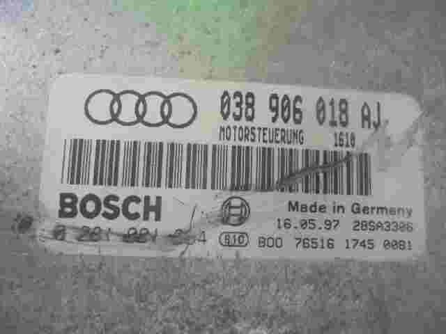 Centralita Audi A3 038906018AJ 038 906 018 AJ 28SA3306 BOSCH 0281001694
