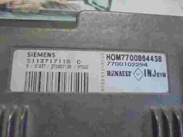 Centralita del motor Renault HOM7700864458 7700864458 7700102294 S113717115C