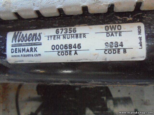 Radiador de agua Nissan Pick T2 1.2 NISSENS 67356 0W0 0006846 9884 350213102600