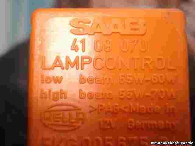 Relé de control de la lámpara Saab 9000 4109070 41 09 070 HELLA 5KG00567501