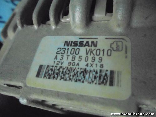 Alternador Nissan Pick Up Navara 2.5 Di 4WD dCi 4x4 23100VK010