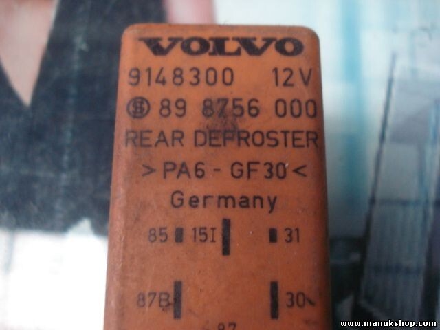 Relé Volvo V70 9148300 89 8756 000 898756000 Nr. 208